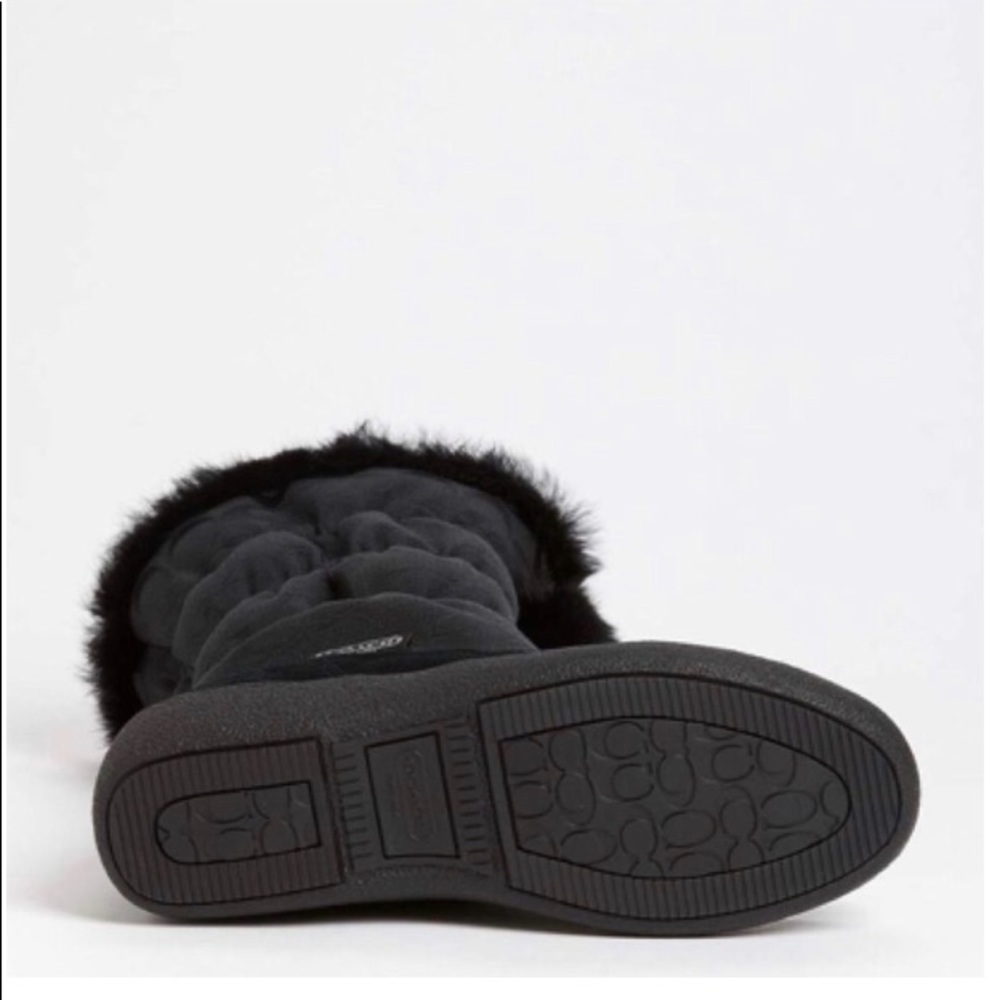 Coach Rabbit Fur Boots - Picture 5 of 8